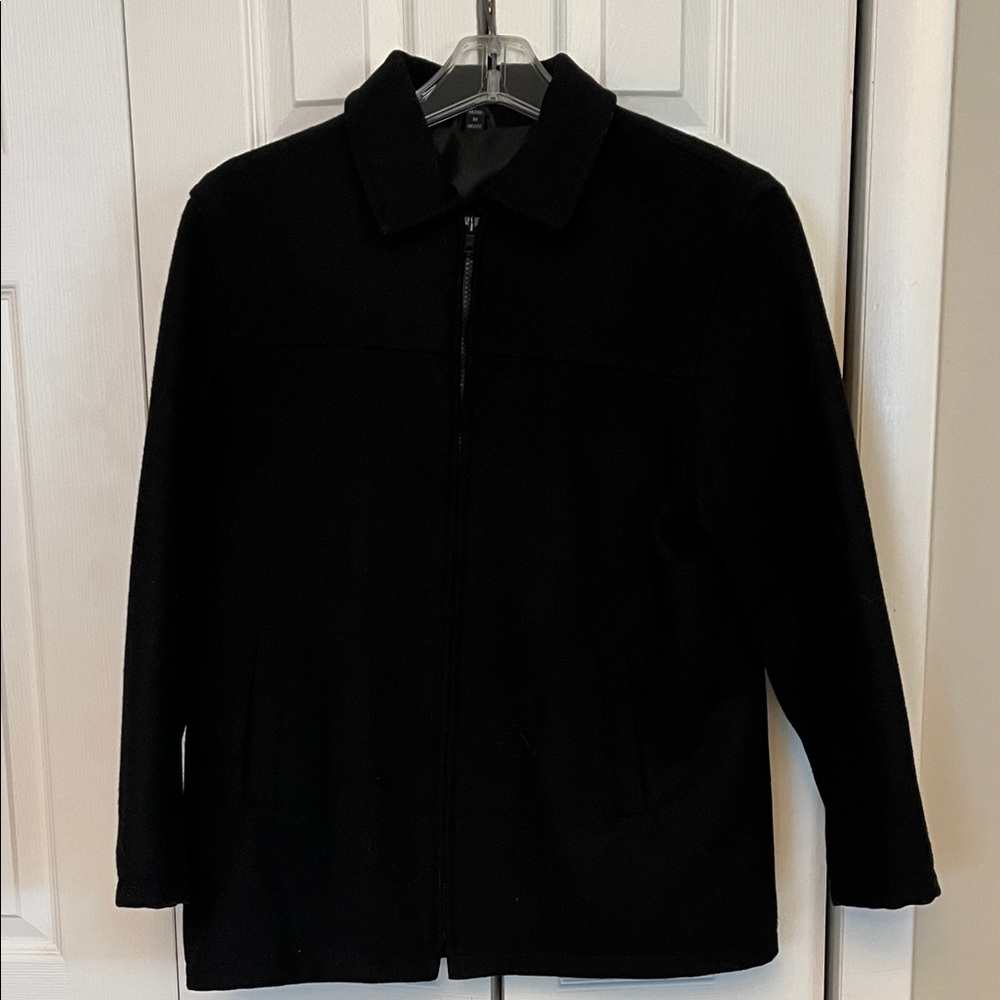 Elegant Black Zippered Kids Coat